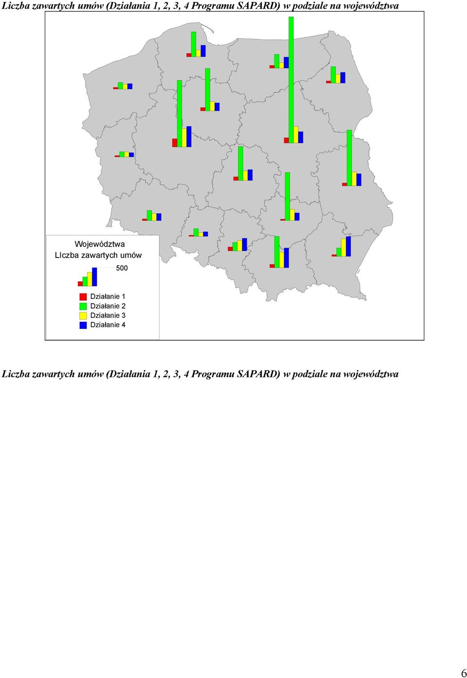 Działanie 1 Działanie 2 Działanie 3 Działanie 4  podziale na