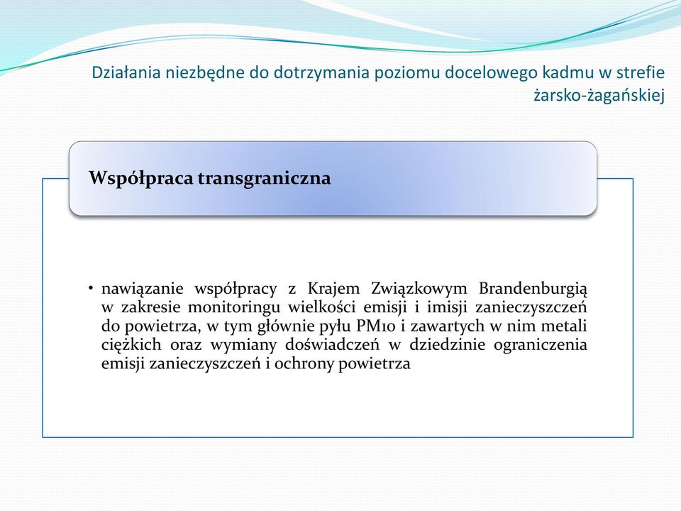 wielkości emisji i imisji zanieczyszczeń do powietrza, w tym głównie pyłu PM10 i zawartych w nim