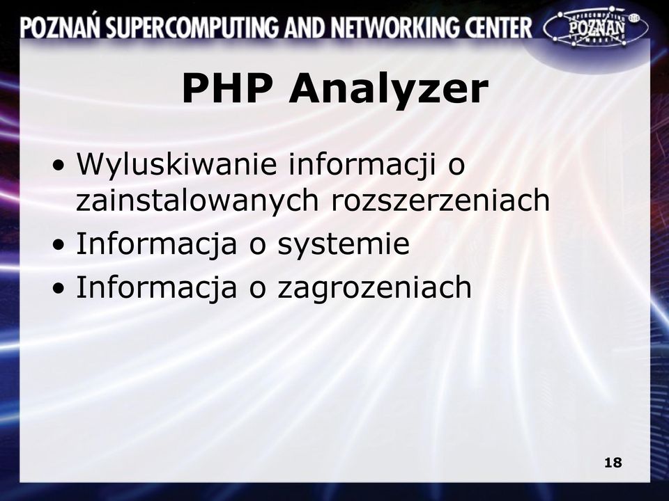 rozszerzeniach Informacja o