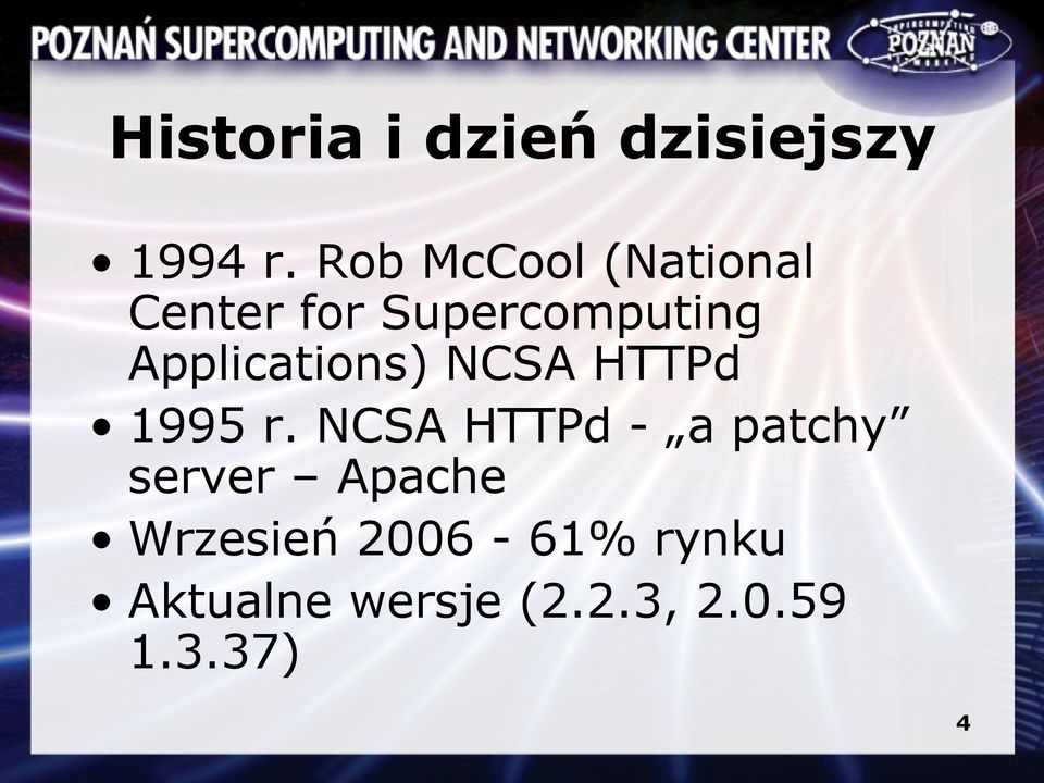 Applications) NCSA HTTPd 1995 r.