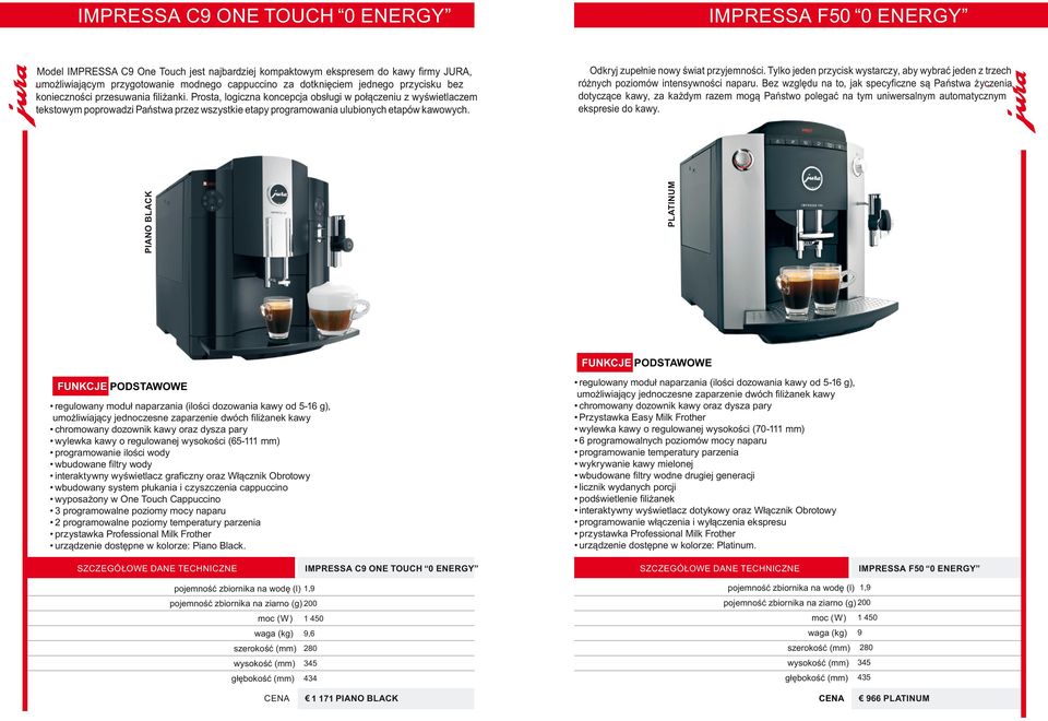 Prosta, logiczna koncepcja obsługi w połączeniu z wyświetlaczem tekstowym poprowadzi Państwa przez wszystkie etapy programowania ulubionych etapów kawowych. Odkryj zupełnie nowy świat przyjemności.