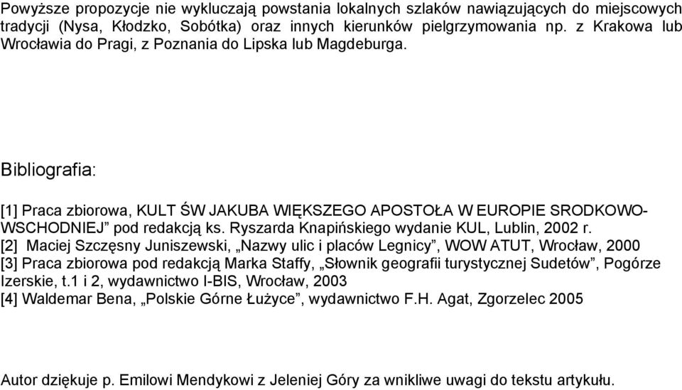 Ryszarda Knapińskiego wydanie KUL, Lublin, 2002 r.