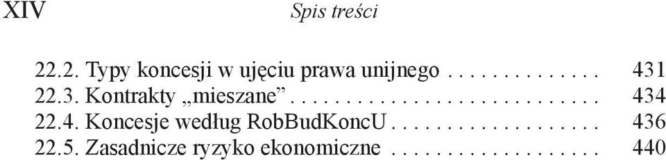 4. Koncesje według RobBudKoncU................... 436 22.5.