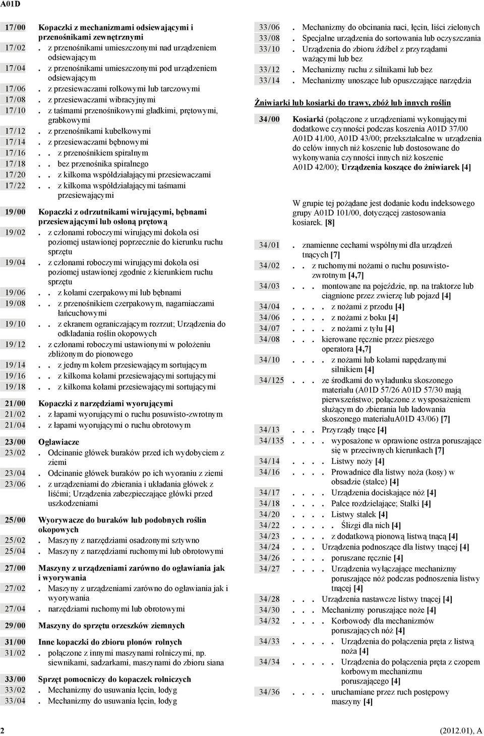 z taśmami przenośnikowymi gładkimi, prętowymi, grabkowymi 17 / 12. z przenośnikami kubełkowymi 17 / 14. z przesiewaczami bębnowymi 17 / 16.. z przenośnikiem spiralnym 17 / 18.