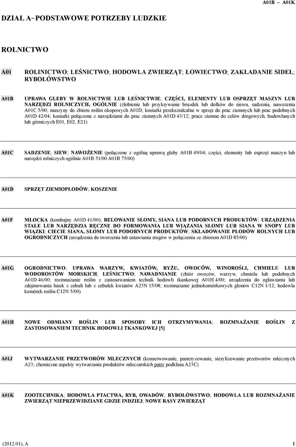 dołków do siewu, sadzenia, nawożenia A01C 5/00; maszyny do zbioru roślin okopowych A01D; kosiarki przekształcalne w sprzęt do prac ziemnych lub prac podobnych A01D 42/04; kosiarki połączone z