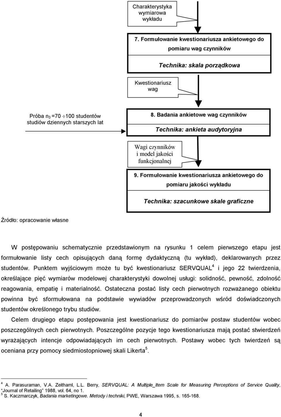 Badania ankietowe wag czynników Technika: ankieta audytoryjna Wagi czynników i model jakości funkcjonalnej 9.