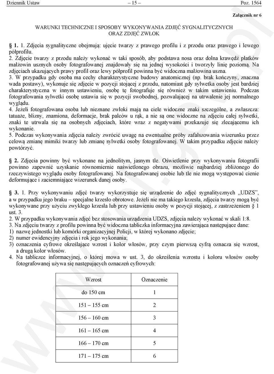 Na zdjęciach ukazujących prawy profil oraz lewy półprofil powinna być widoczna małżowina uszna. 3. W przypadku gdy osoba ma cechy charakterystyczne budowy anatomicznej (np.