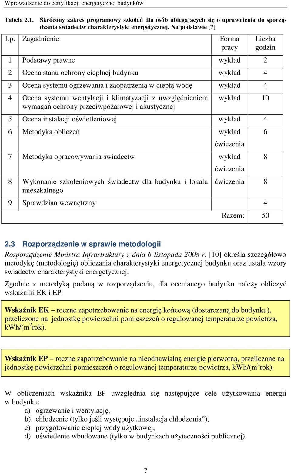 wentylacji i klimatyzacji z uwzględnieniem wymagań ochrony przeciwpożarowej i akustycznej wykład 10 5 Ocena instalacji oświetleniowej wykład 4 6 Metodyka obliczeń wykład ćwiczenia 7 Metodyka