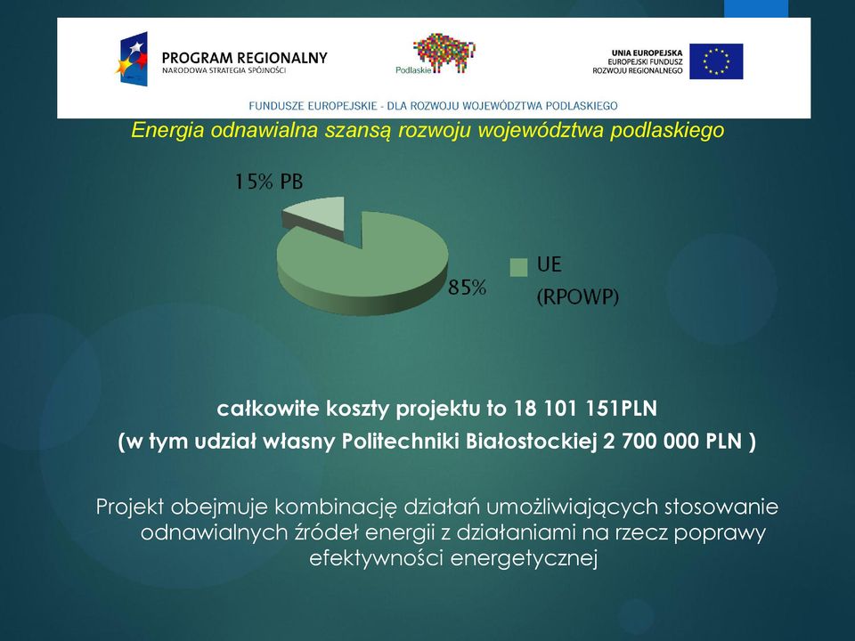 kombinację działań umożliwiających stosowanie odnawialnych