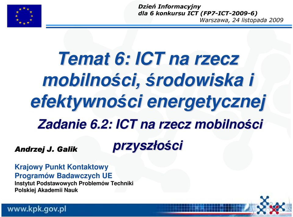 2: ICT na rzecz mobilności Andrzej J.