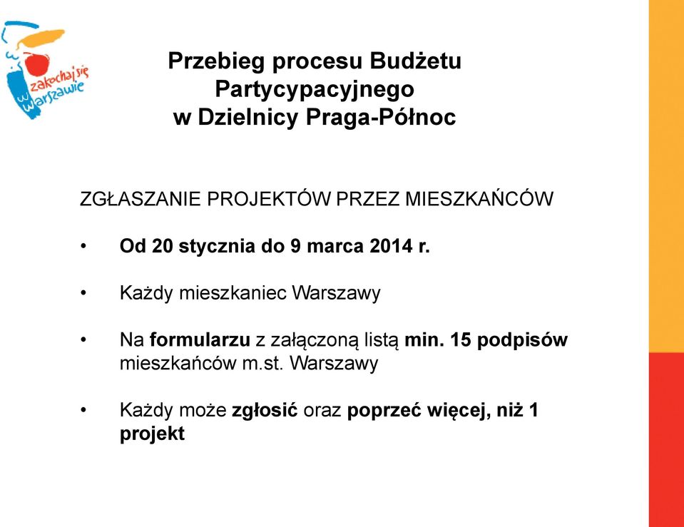 Każdy mieszkaniec Warszawy Na formularzu z załączoną listą min.