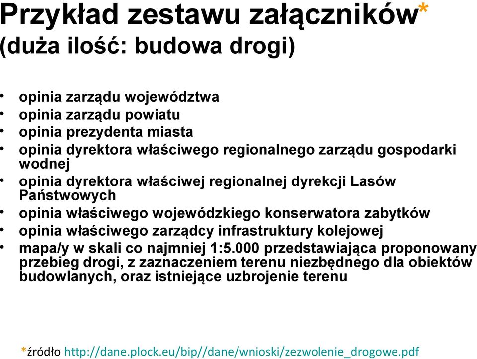 konserwatora zabytków opinia właściwego zarządcy infrastruktury kolejowej mapa/y w skali co najmniej 1:5.