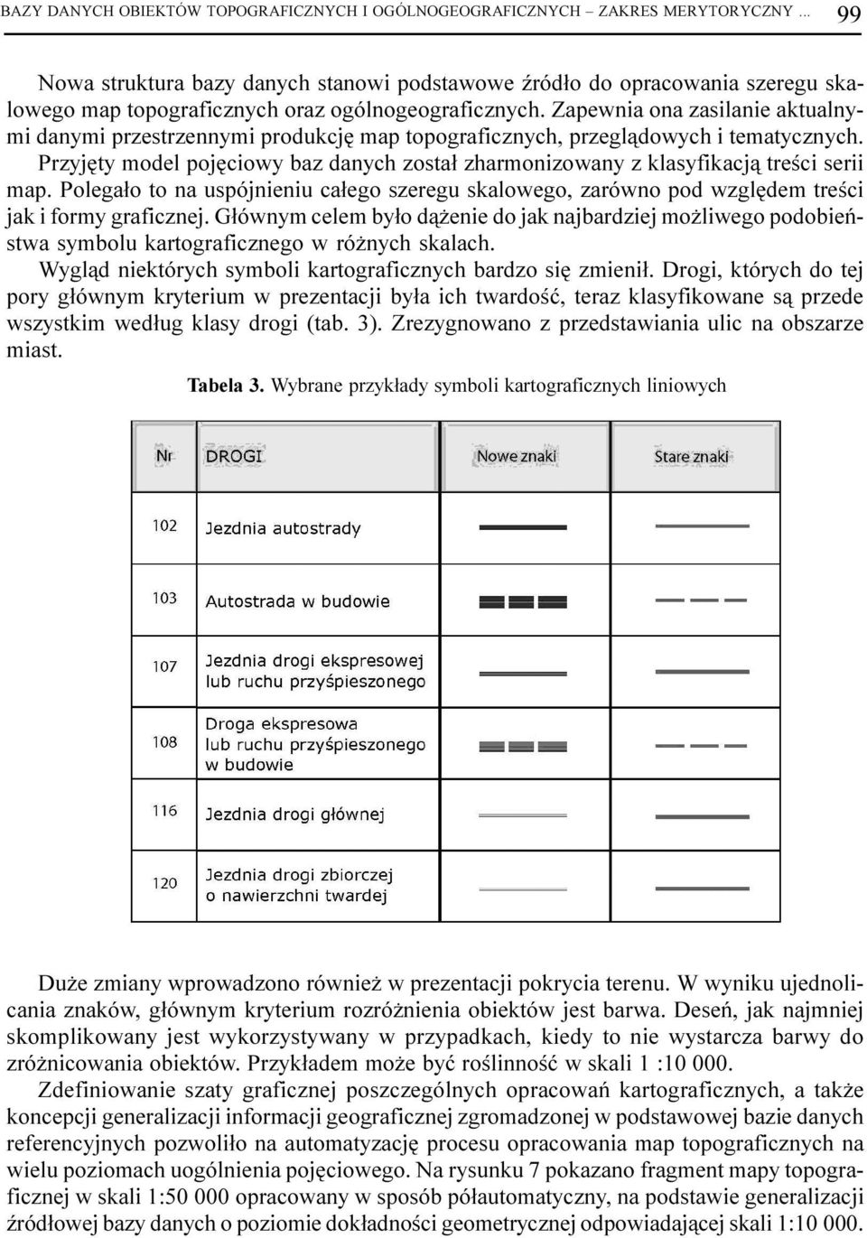 Zapewnia ona zasilanie aktualnymi danymi przestrzennymi produkcjê map topograficznych, przegl¹dowych i tematycznych.