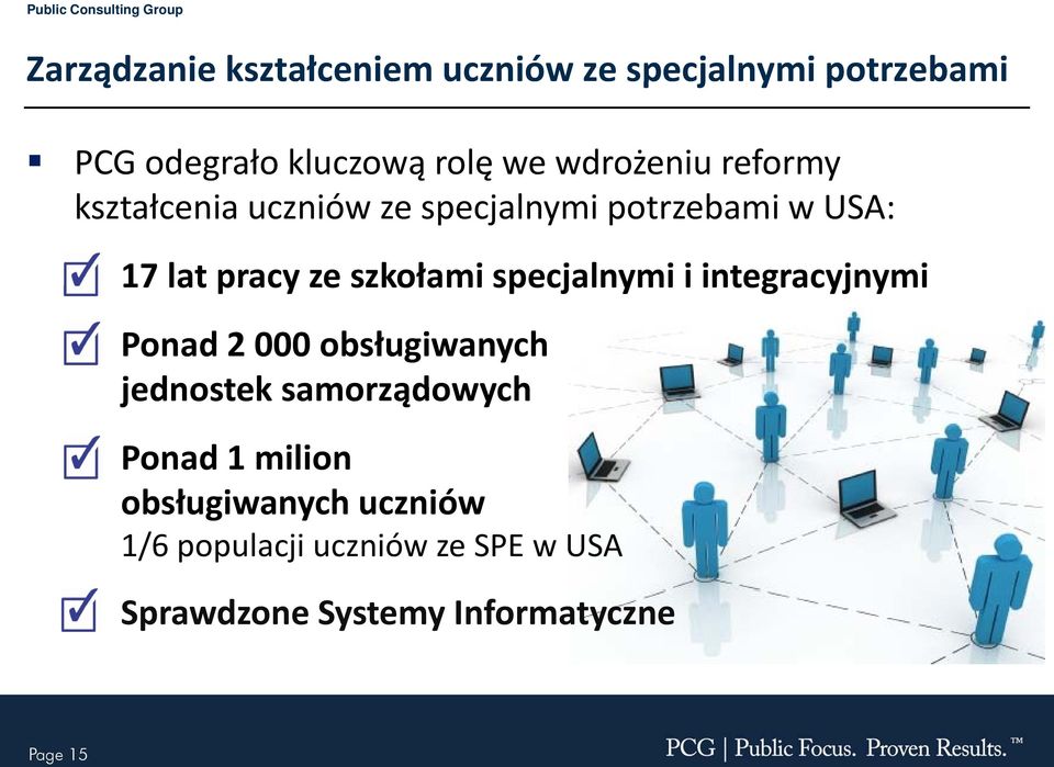 szkołamispecjalnymiispecjalnymi i integracyjnymi Ponad 2 000 obsługiwanych jednostek