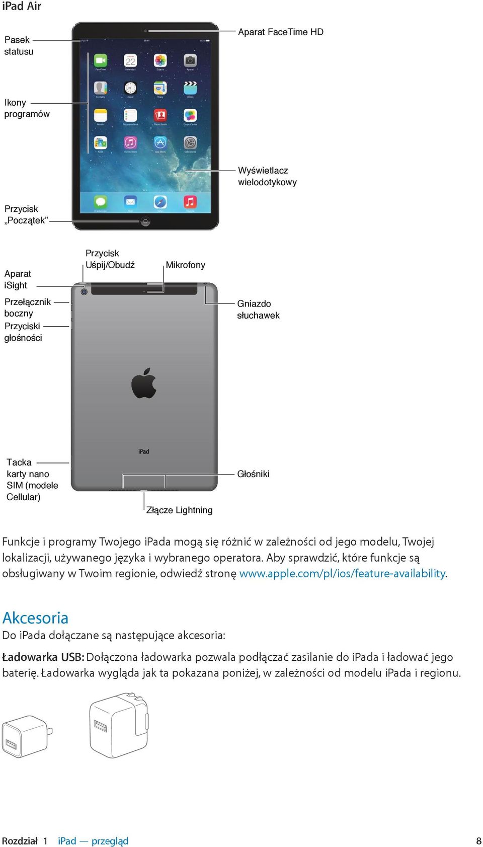 wybranego operatora. Aby sprawdzić, które funkcje są obsługiwany w Twoim regionie, odwiedź stronę www.apple.com/pl/ios/feature-availability.