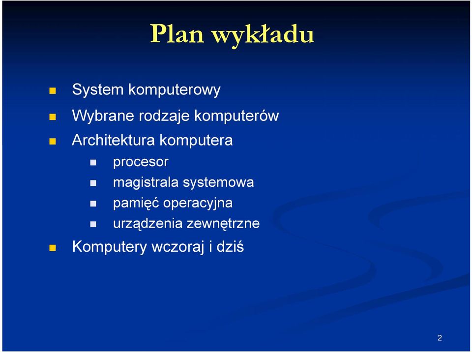 procesor magistrala systemowa pamięć