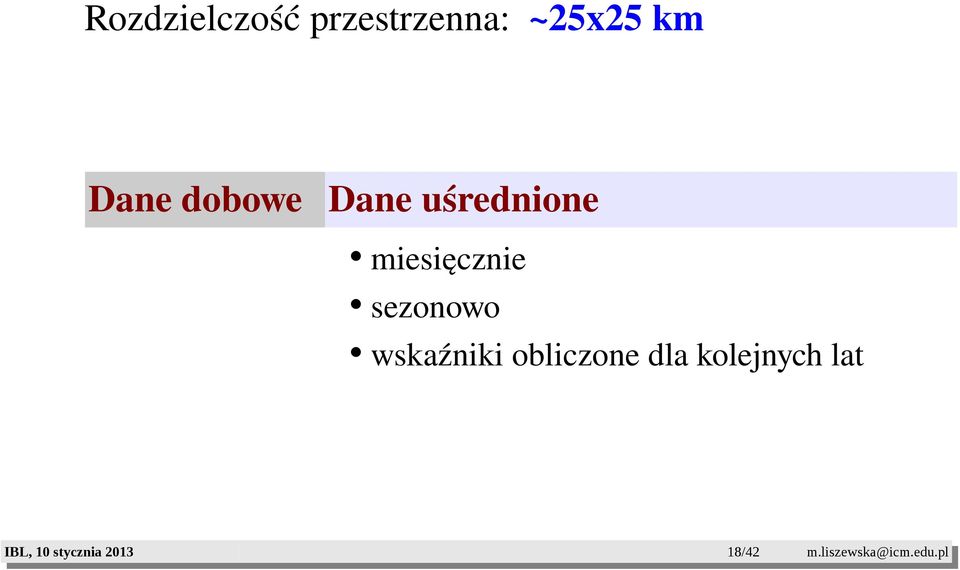 uśrednione miesięcznie sezonowo