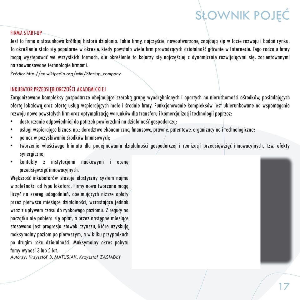 Tego rodzaju fi rmy mogą występować we wszystkich formach, ale określenie to kojarzy się najczęściej z dynamicznie rozwijającymi się, zorientowanymi na zaawansowane technologie firmami.