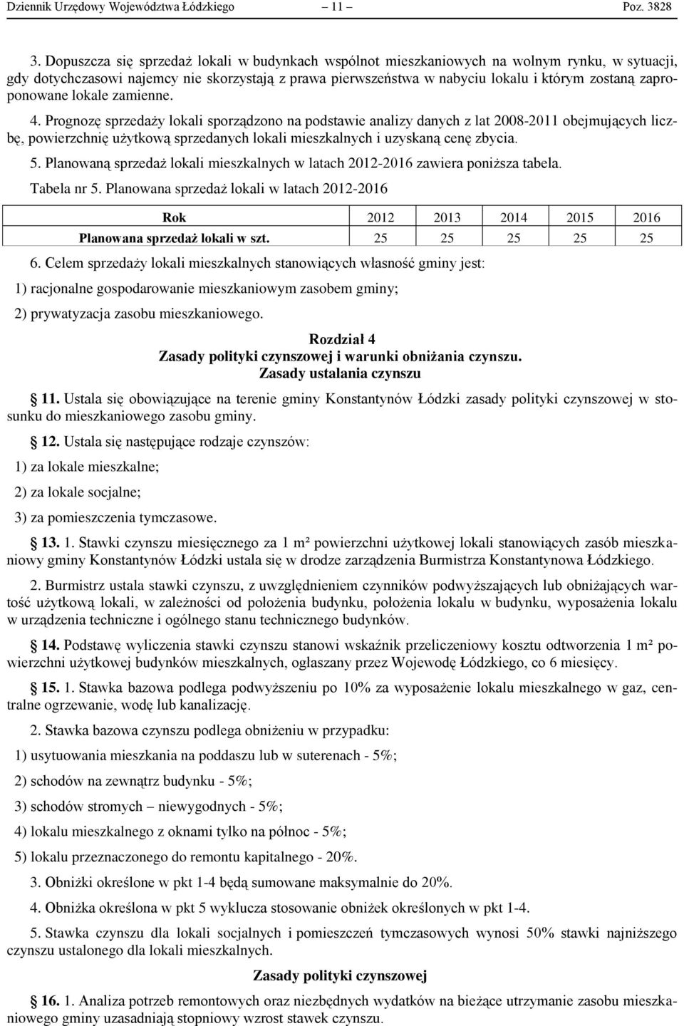 zaproponowane lokale zamienne. 4.