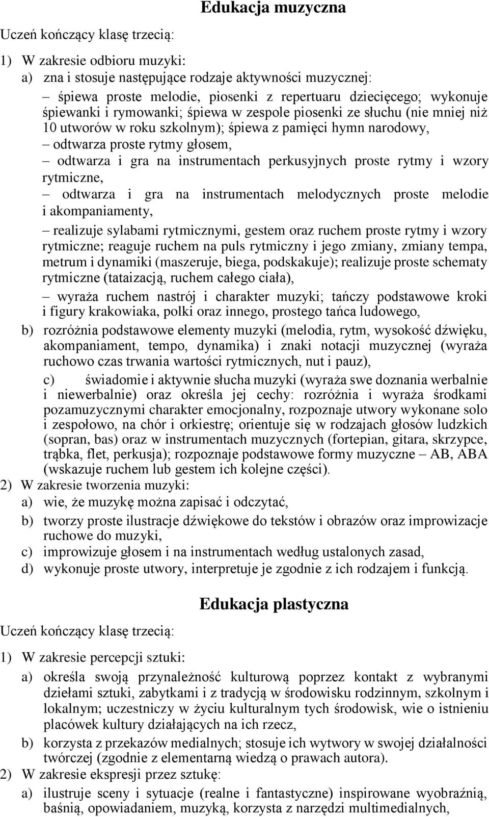 i wzory rytmiczne, odtwarza i gra na instrumentach melodycznych proste melodie i akompaniamenty, realizuje sylabami rytmicznymi, gestem oraz ruchem proste rytmy i wzory rytmiczne; reaguje ruchem na