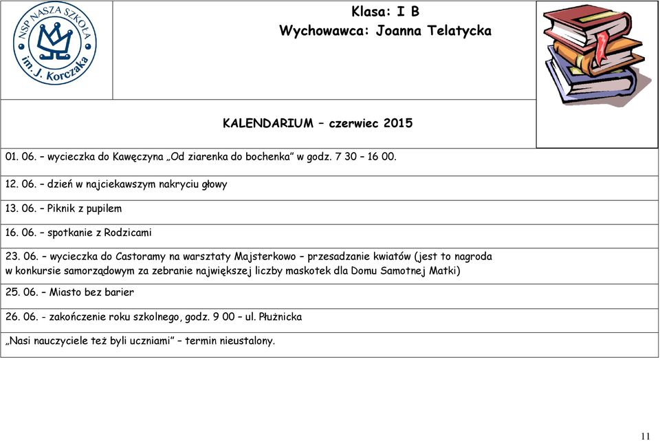 06. spotkanie z Rodzicami 23. 06.