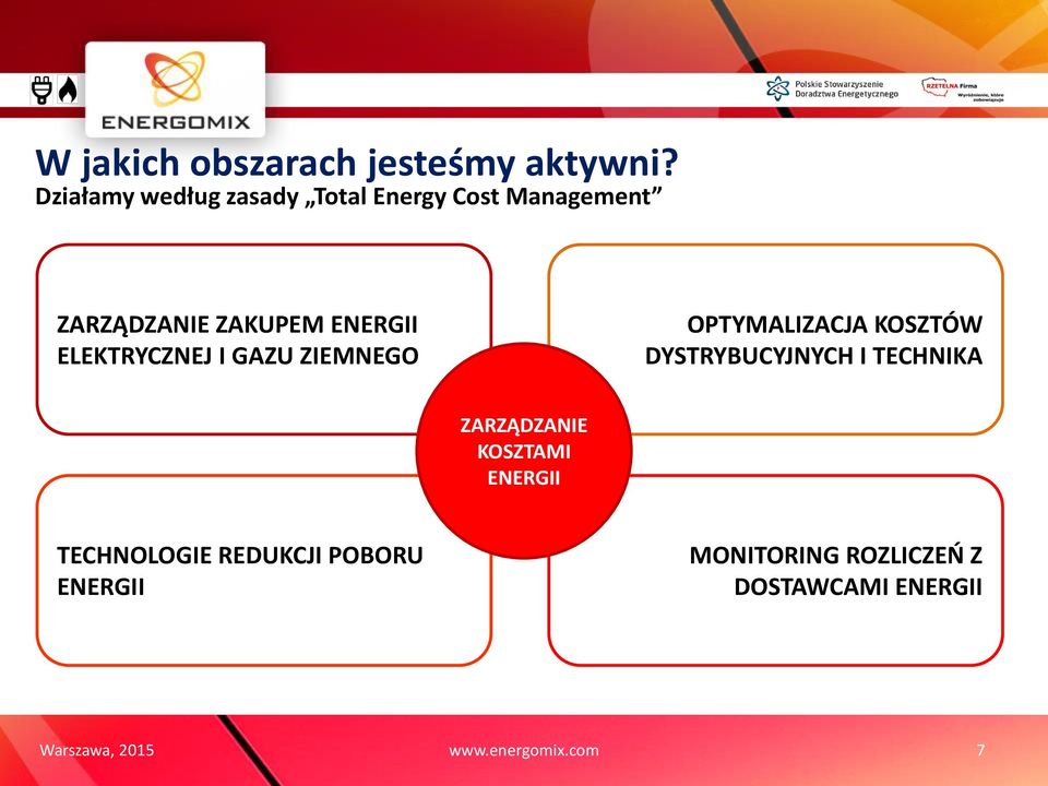 ELEKTRYCZNEJ I GAZU ZIEMNEGO OPTYMALIZACJA KOSZTÓW DYSTRYBUCYJNYCH I TECHNIKA