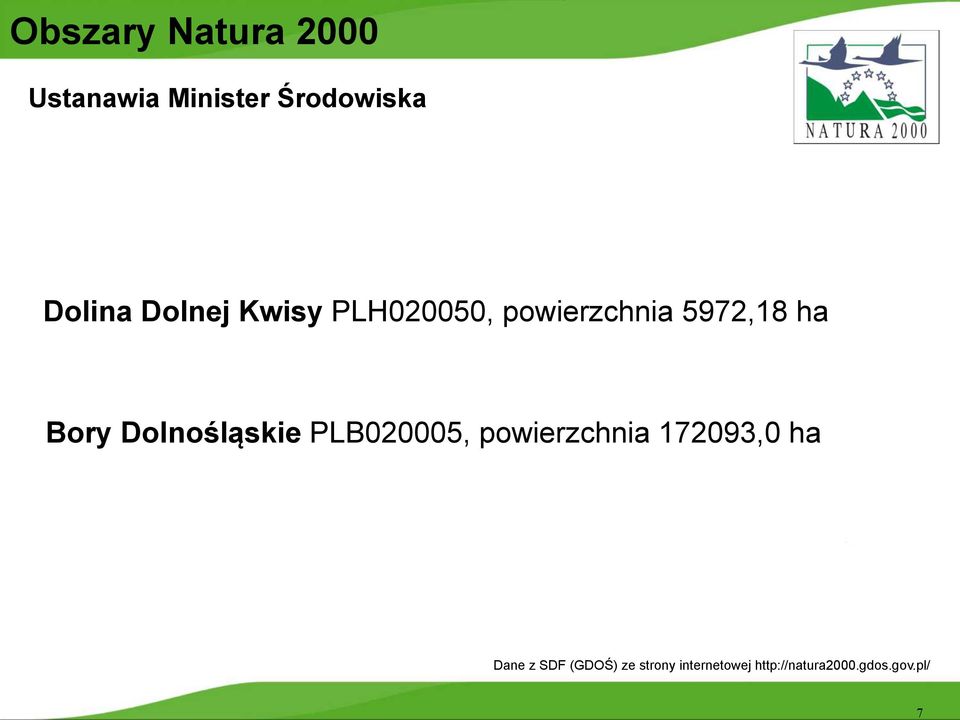 Dolnośląskie PLB020005, powierzchnia 172093,0 ha