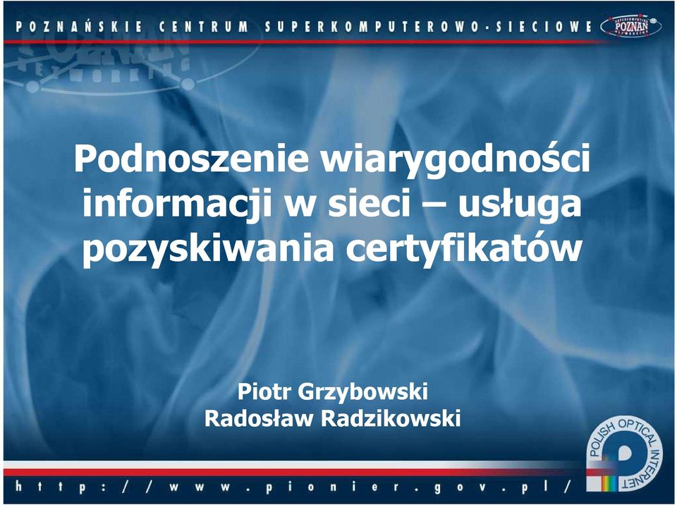 pozyskiwania certyfikatów