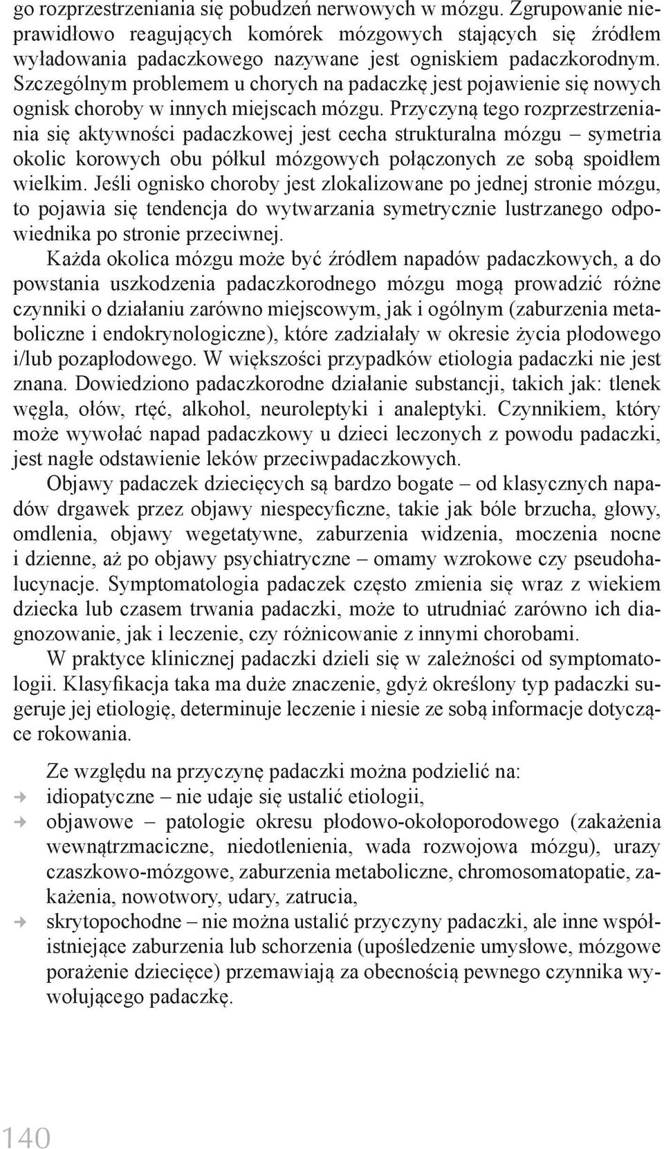 Przyczyną tego rozprzestrzeniania się aktywności padaczkowej jest cecha strukturalna mózgu symetria okolic korowych obu półkul mózgowych połączonych ze sobą spoidłem wielkim.