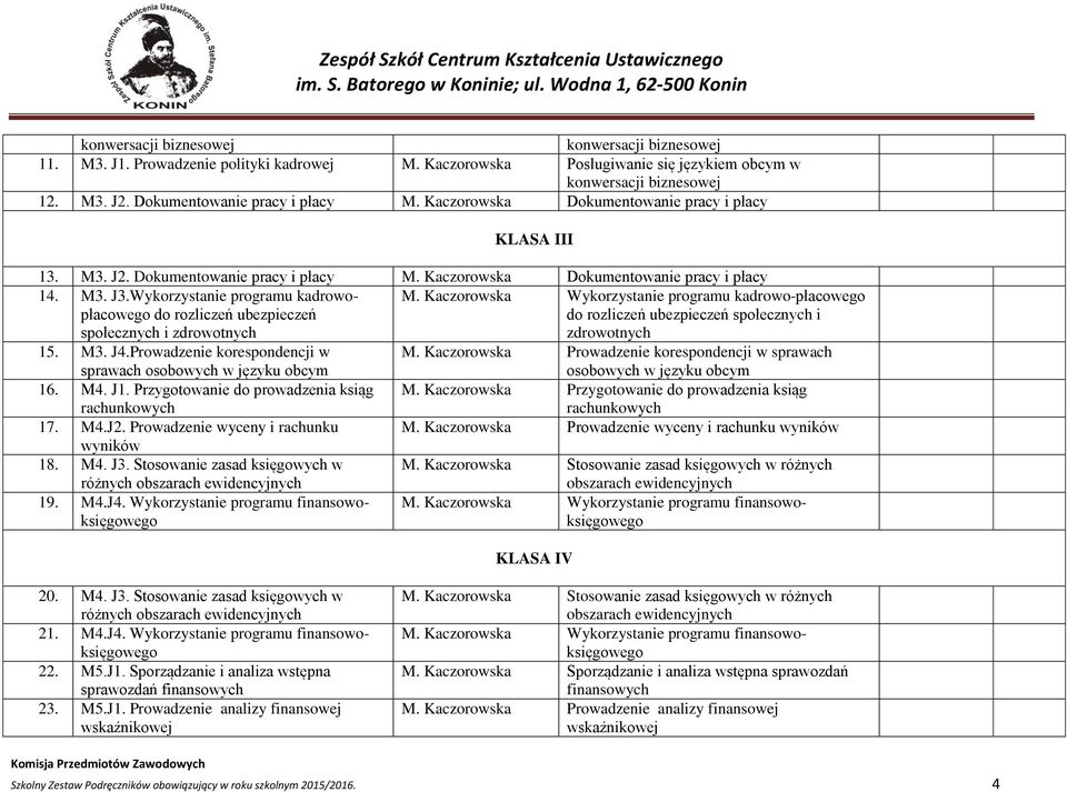 Wykorzystanie programu kadrowopłacowego do rozliczeń ubezpieczeń społecznych i zdrowotnych M.