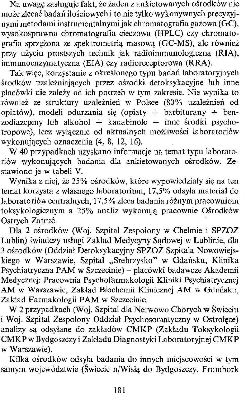 (ElA) czy radioreceptorowa (RRA).