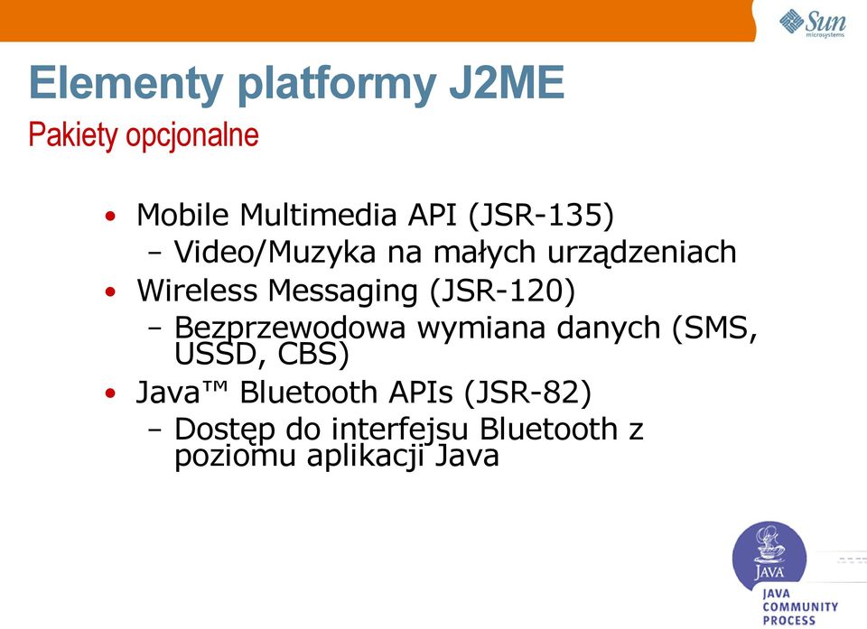 (JSR-120) Bezprzewodowa wymiana danych (SMS, USSD, CBS) Java