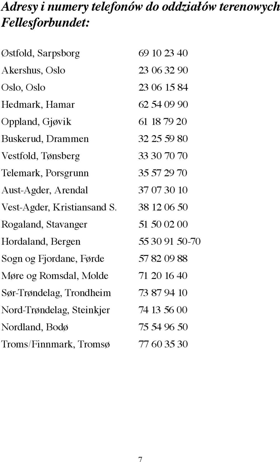 37 07 30 10 Vest-Agder, Kristiansand S.