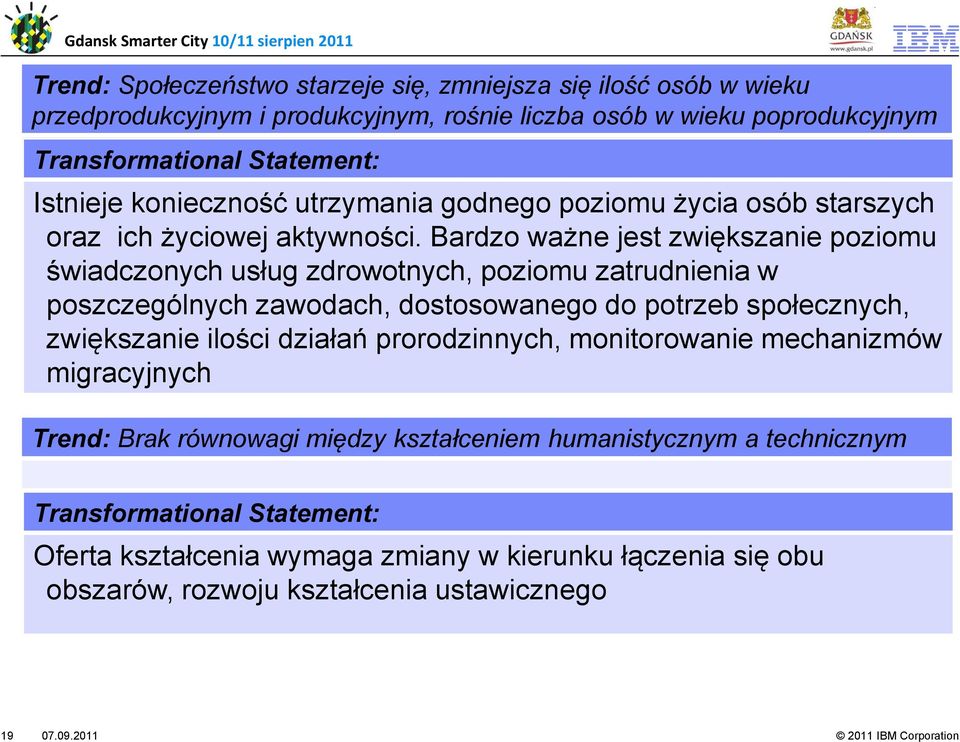 Bardzo ważne jest zwiększanie poziomu świadczonych usług zdrowotnych, poziomu zatrudnienia w poszczególnych zawodach, dostosowanego do potrzeb społecznych, zwiększanie ilości