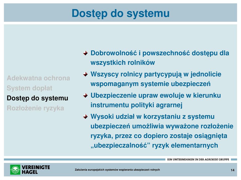 Ubezpieczenie upraw ewoluje w kierunku instrumentu polityki agrarnej Wysoki udział w korzystaniu z systemu