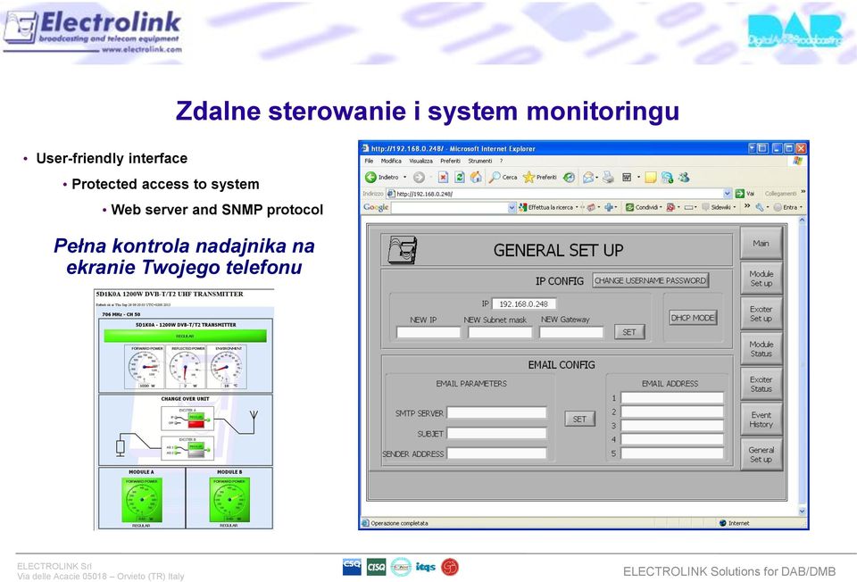 monitoringu Web server and SNMP protocol