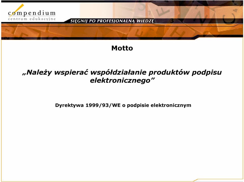 podpisu elektronicznego