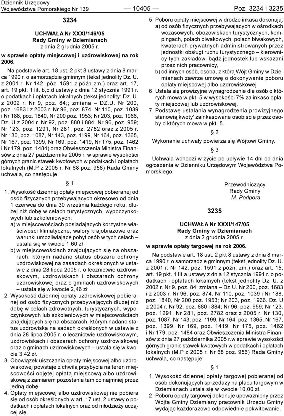 b,c,d ustawy z dnia 12 stycznia 1991 r. o podatkach i op³atach lokalnych (tekst jednolity: Dz. U. z 2002 r. Nr 9, poz. 84;; zmiana DZ.U. Nr 200, poz. 1683 i z 2003 r. Nr 96, poz. 874, Nr 110, poz.