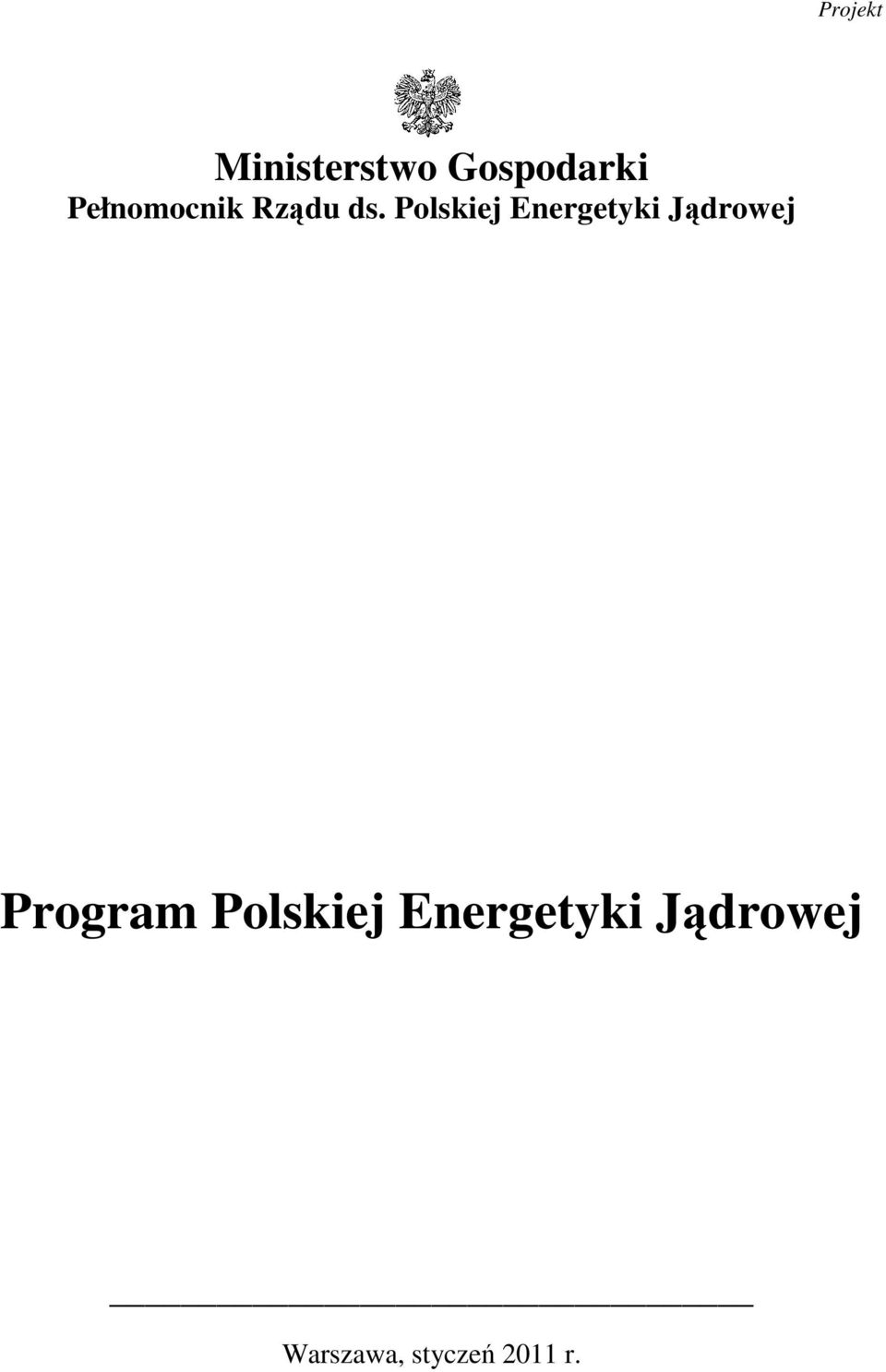 Polskiej Energetyki Jądrowej Program