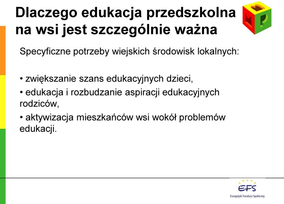 szans edukacyjnych dzieci, edukacja i rozbudzanie aspiracji