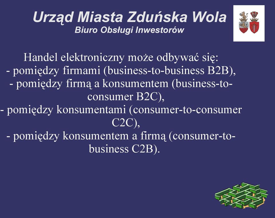 (business-toconsumer B2C), - pomiędzy konsumentami