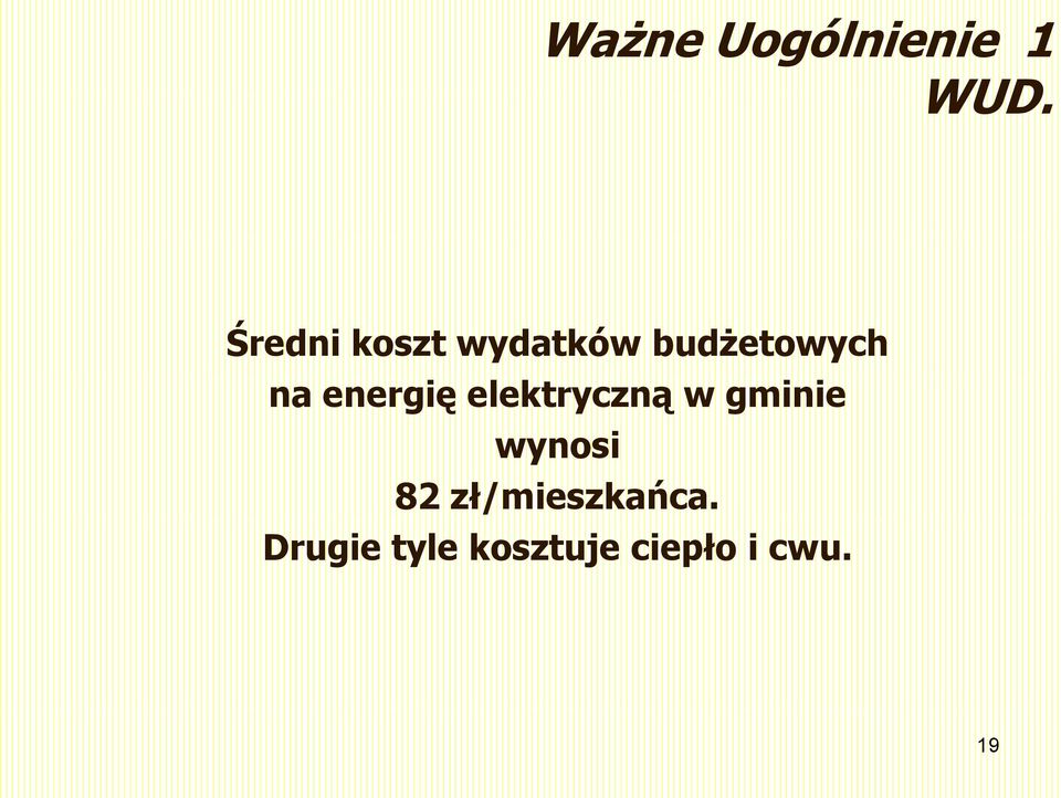 energię elektryczną w gminie wynosi 82