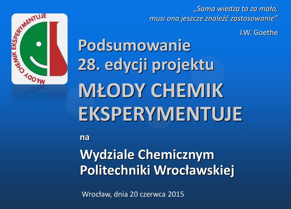 Wydziale Chemicznym Politechniki Wrocławskiej
