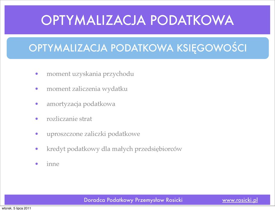 amortyzacja podatkowa rozliczanie strat uproszczone