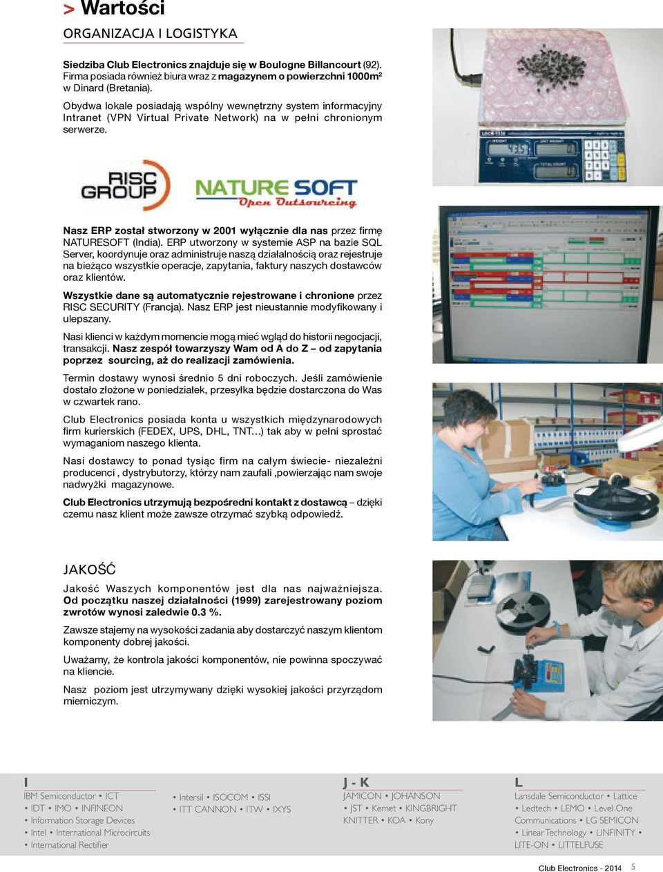 Nasz ERP został stworzony w 2001 wyłącznie dla nas przez firmę NATURESOFT (India).