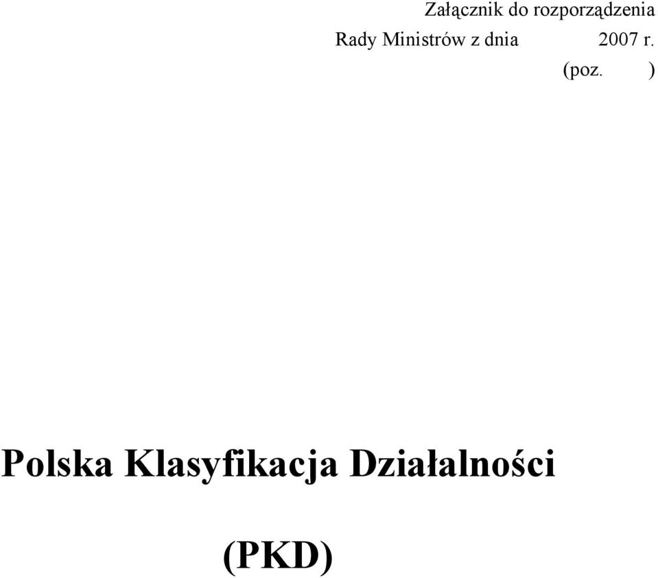 Ministrów z dnia 2007 r.