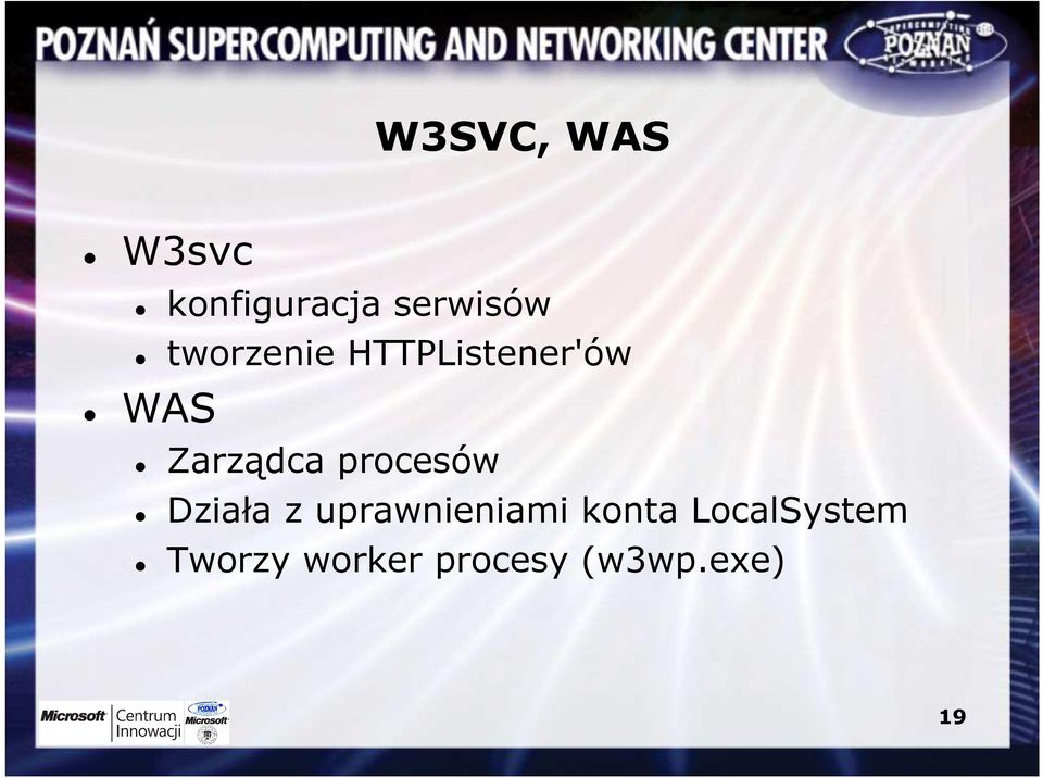 procesów Działa z uprawnieniami konta