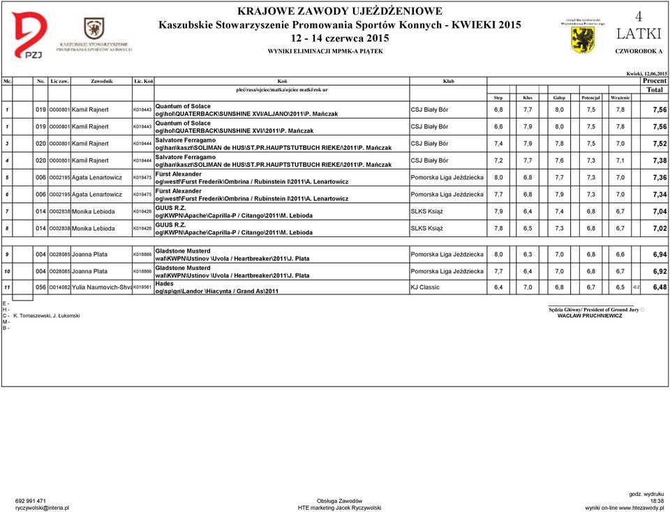 XVI/ALJANO\2011\P. Mańczak Quantum of Solace og\hol\quaterback\sunshine XVI/\2011\P. Mańczak Salvatore Ferragamo og\han\kaszt\soliman de HUS\ST.PR.HAUPTSTUTBUCH RIEKE/\2011\P.