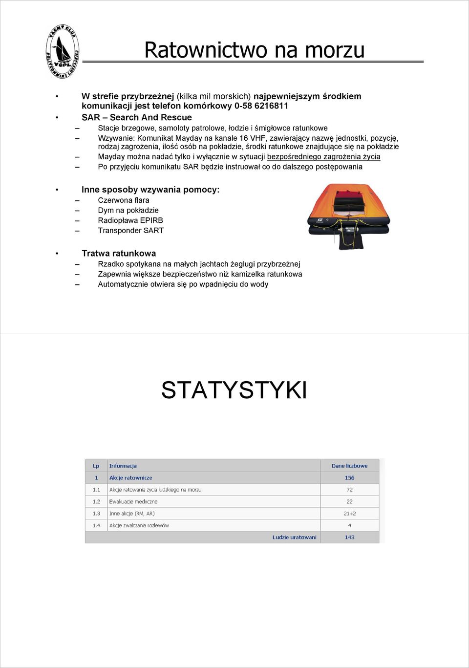 pokładzie Mayday można nadać tylko i wyłącznie w sytuacji bezpośredniego zagrożenia życia Po przyjęciu komunikatu SAR będzie instruował co do dalszego postępowania Inne sposoby wzywania pomocy: