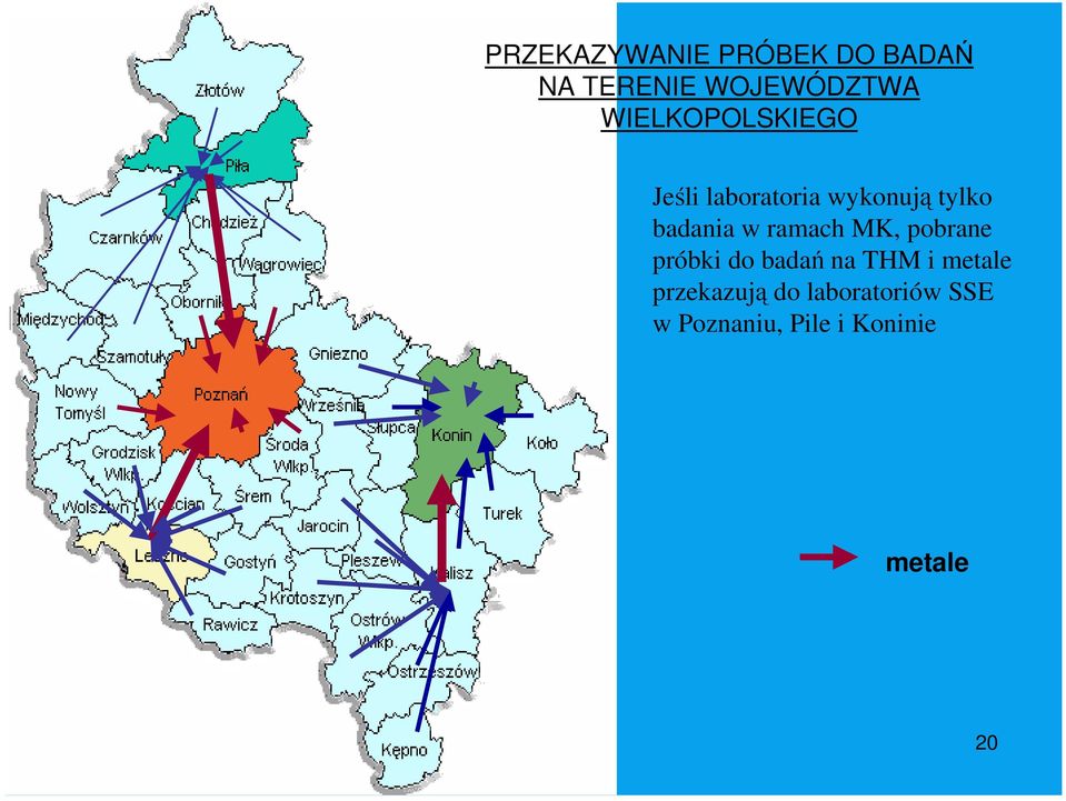 w ramach MK, pobrane próbki do badań na THM i metale